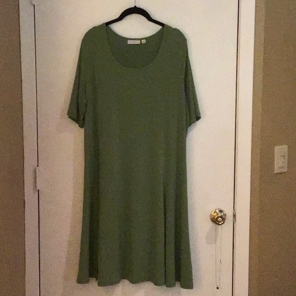 Susan Graver short sleeve liquid knit dress